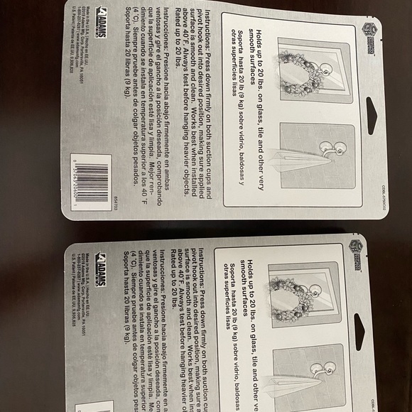 2 suction Wreath hangers for glass doors or windows - Picture 3 of 4